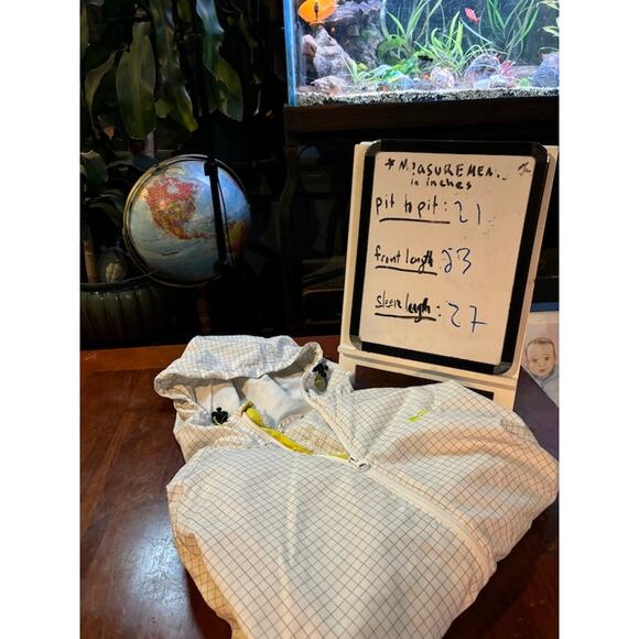 Nike The Athletic Dept Windbreaker Hood Jacket Coat Gray Men's Medium Mesh Lined - Picture 7 of 7